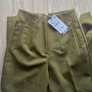 Zara high waist olive green pant